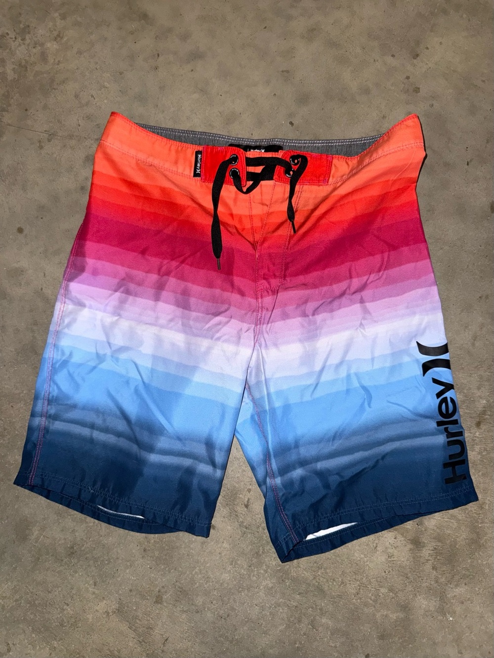 Hurley Men’s Red to Blue Ombre Board Shorts
